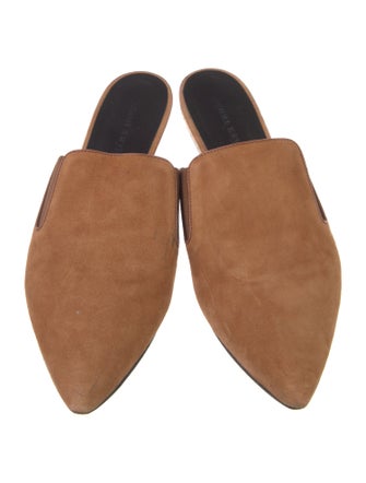 Jenni Kayne Suede Leather Trim Embellishment Mules