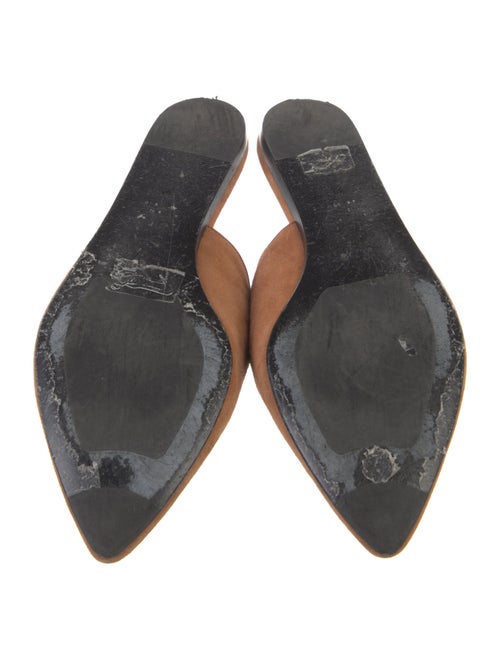 Jenni Kayne Suede Leather Trim Embellishment Mules