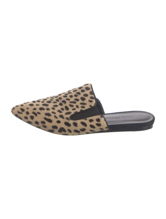 Jenni Kayne Ponyhair Animal Print Mules