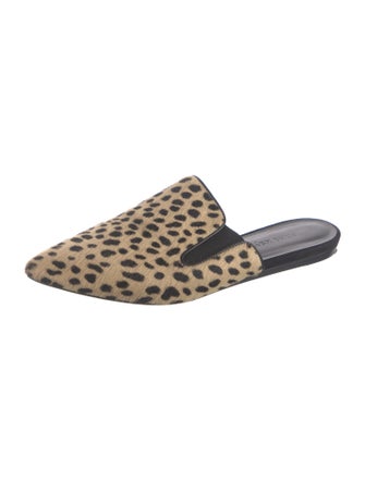 Jenni Kayne Ponyhair Animal Print Mules