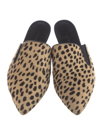 Jenni Kayne Ponyhair Animal Print Mules