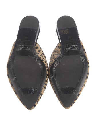 Jenni Kayne Ponyhair Animal Print Mules