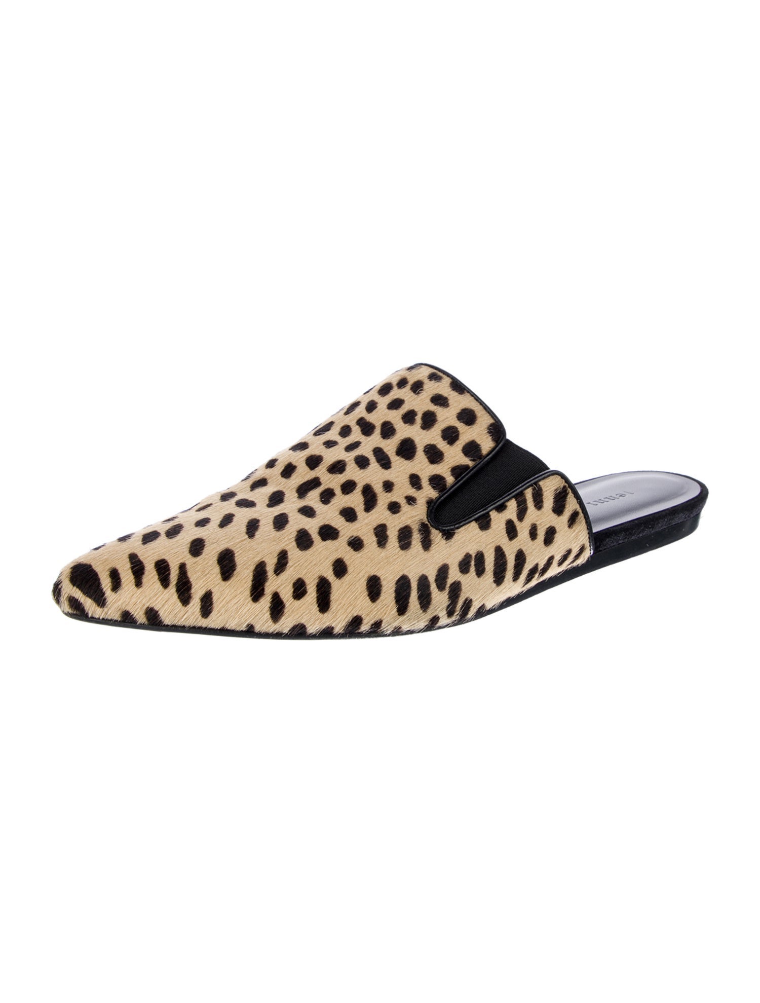 Jenni Kayne Ponyhair Animal Print Mules