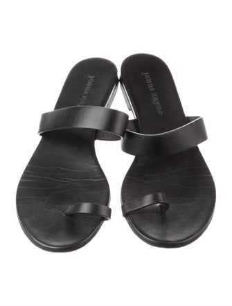 Jenni Kayne Leather Cutout Accent Slides