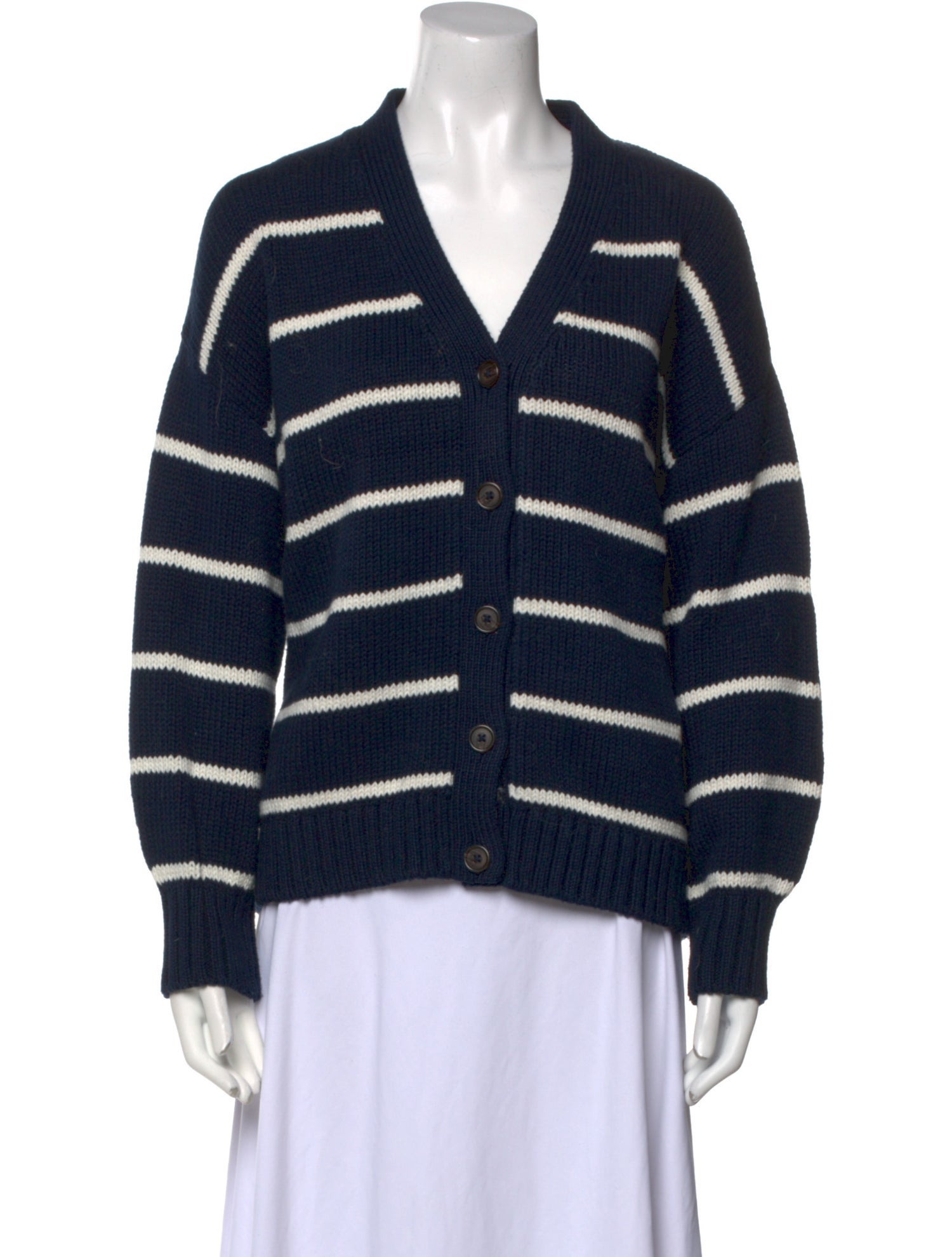 Jenni Kayne Striped V-Neck Sweater