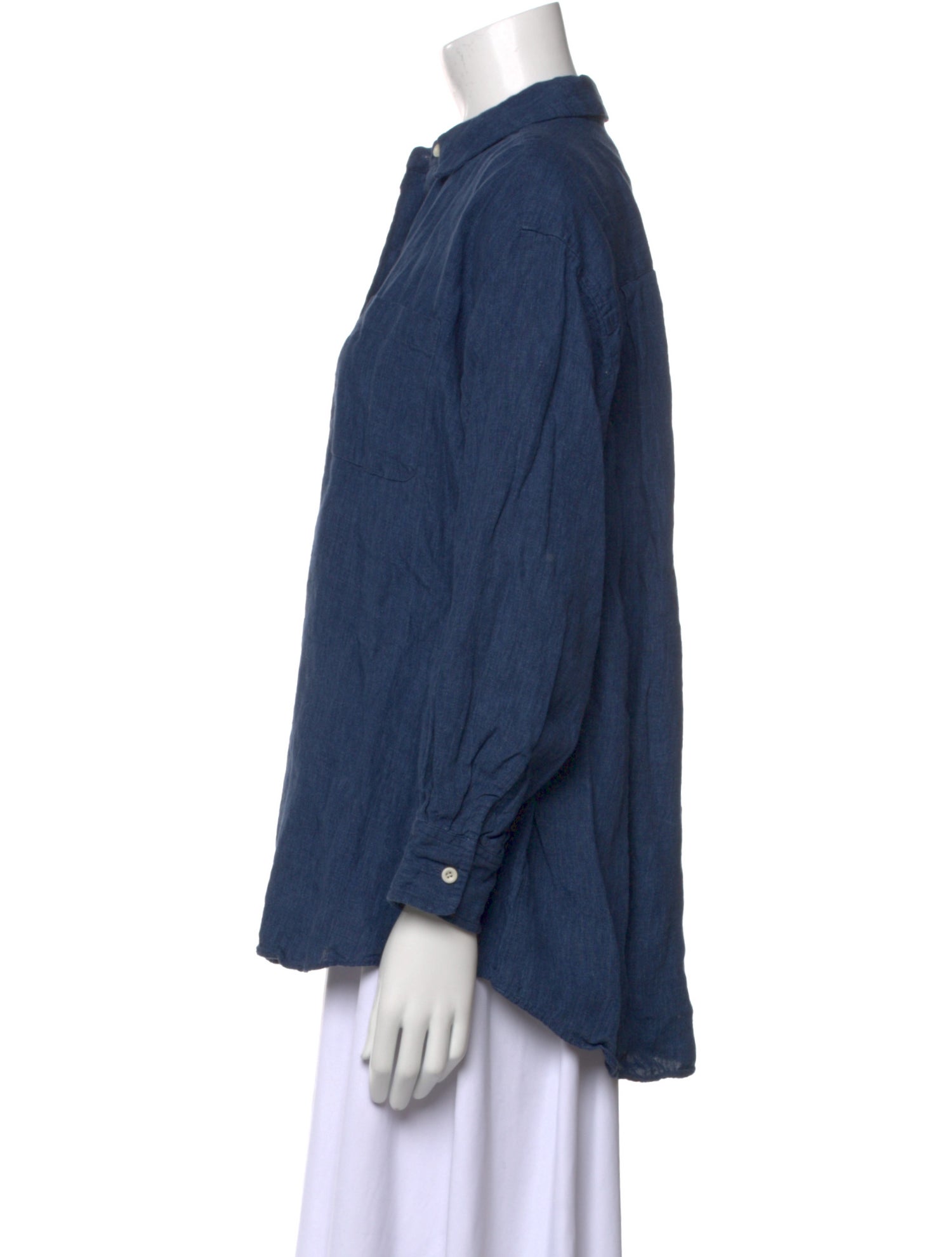 Jenni Kayne Linen Long Sleeve Button-Up Top