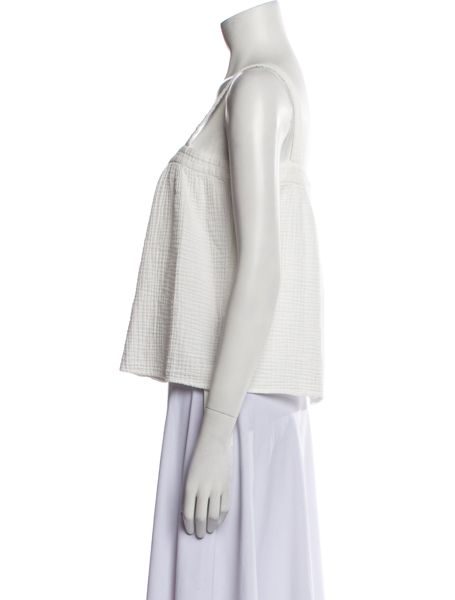 Jenni Kayne Square Neckline Sleeveless Crop Top