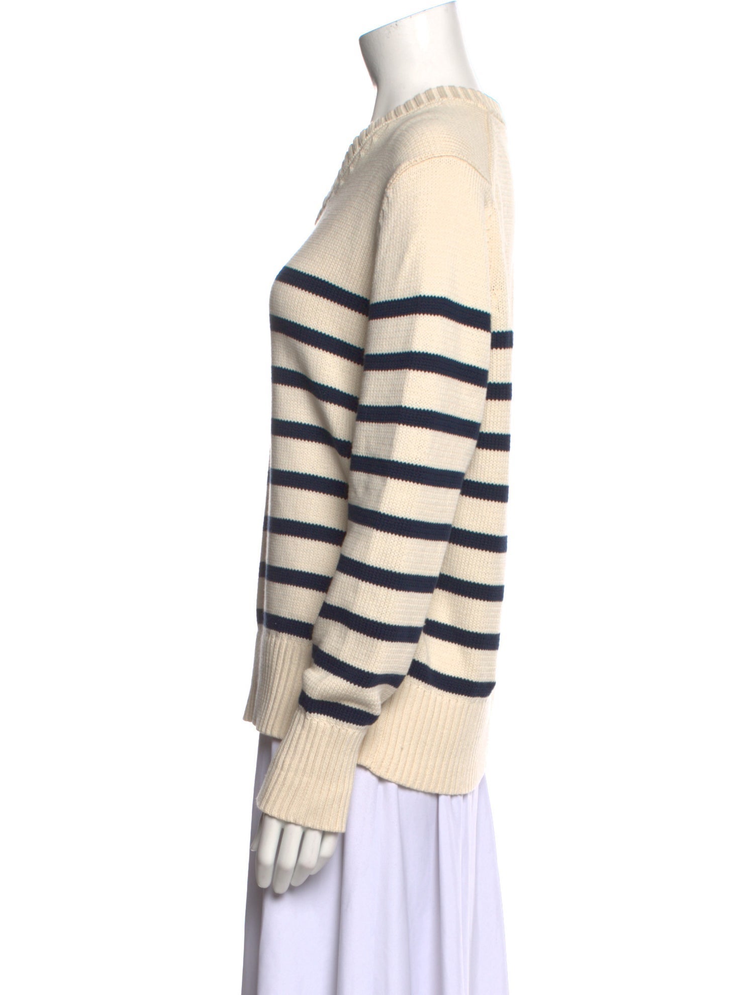 Jenni Kayne Striped V-Neck Sweater