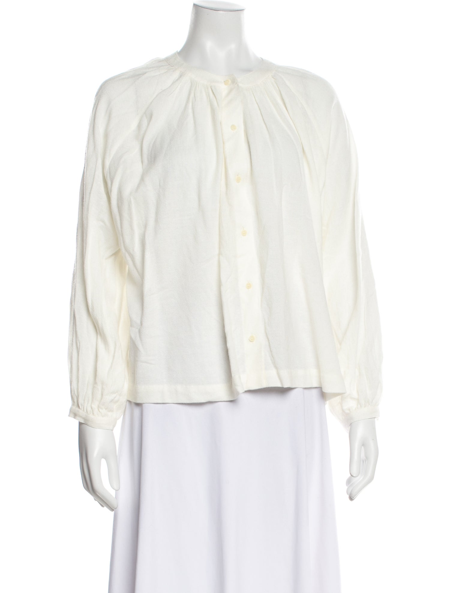 Jenni Kayne Mock Neck Long Sleeve Blouse