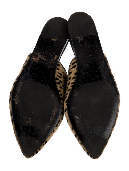 Jenni Kayne Ponyhair Animal Print Mules