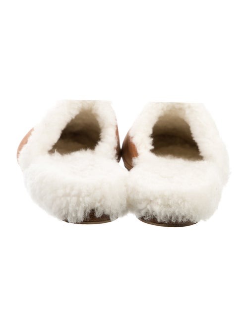 Jenni Kayne Suede Fur Trim Mules