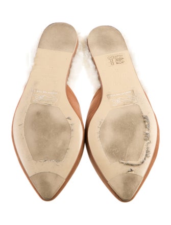 Jenni Kayne Suede Fur Trim Mules