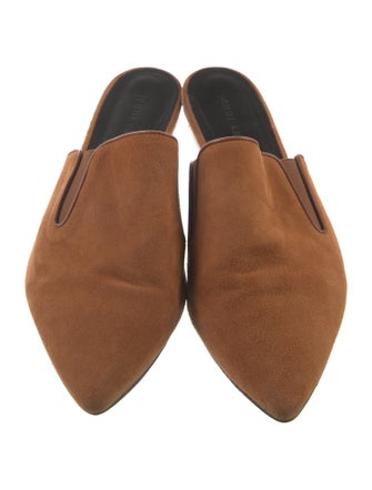 Jenni Kayne Suede Leather Trim Embellishment Mules