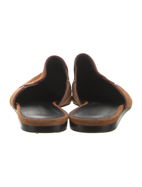 Jenni Kayne Suede Leather Trim Embellishment Mules