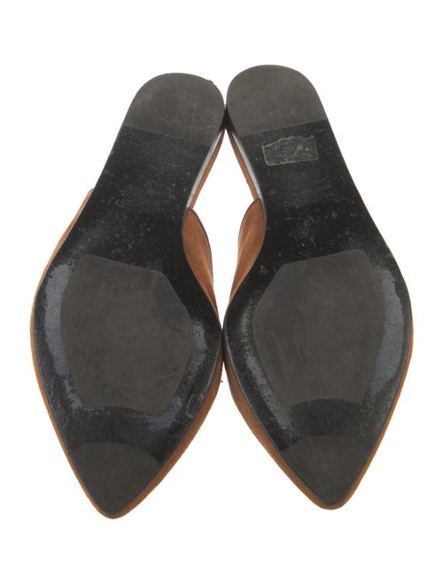 Jenni Kayne Suede Leather Trim Embellishment Mules