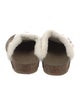 Jenni Kayne Suede Fur Trim Mules