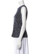 Jenni Kayne Tweed Pattern Scoop Neck Sweater