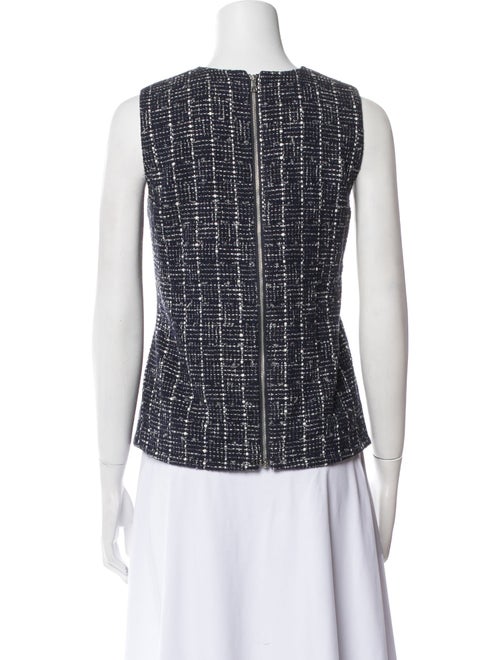 Jenni Kayne Tweed Pattern Scoop Neck Sweater