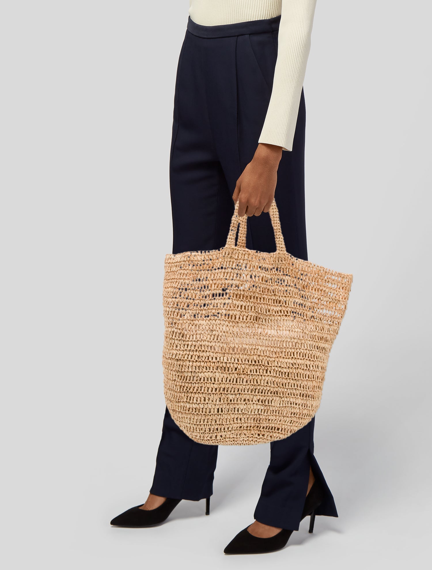 Jenni Kayne Raffia Bucket Bag