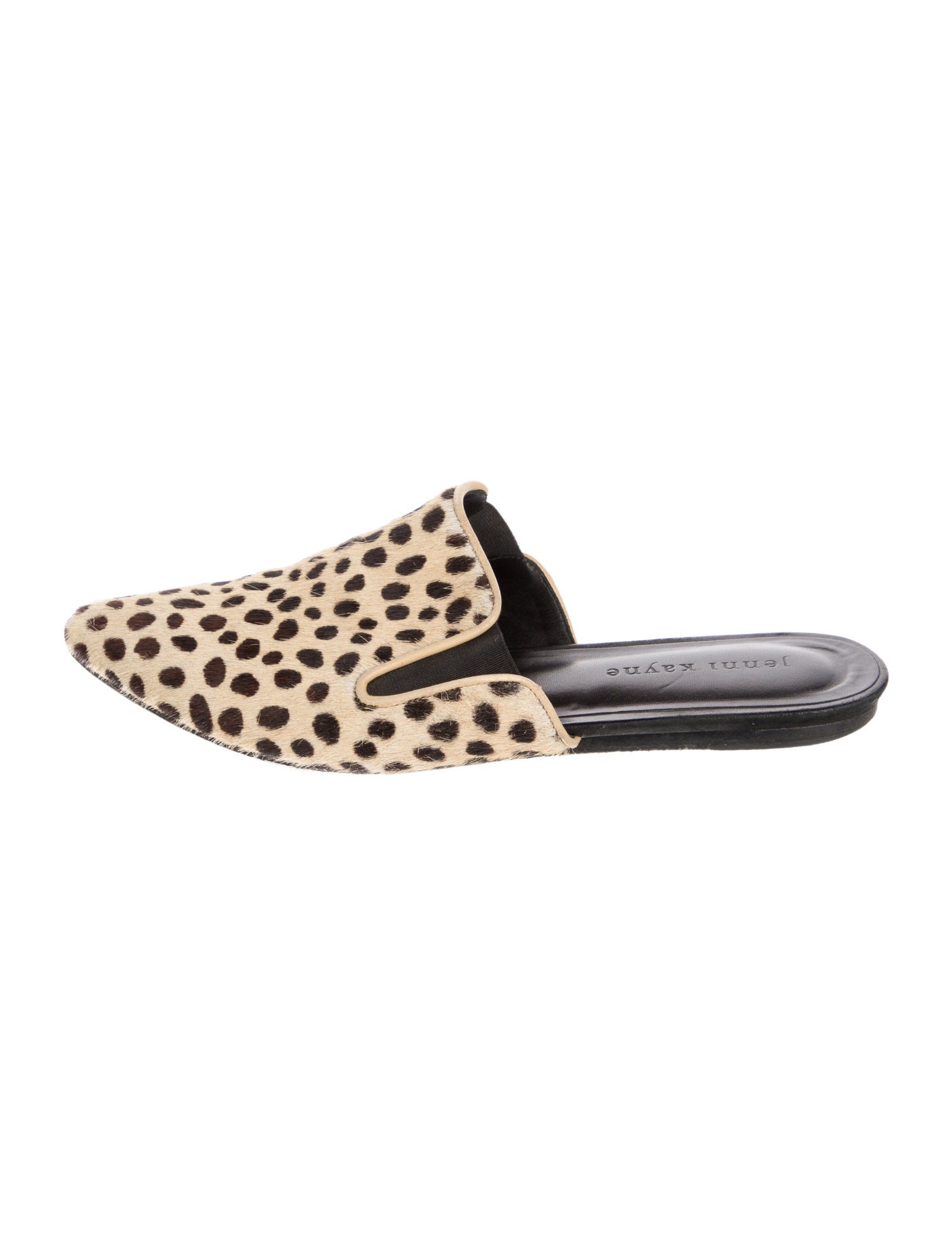 Jenni Kayne Ponyhair Animal Print Mules