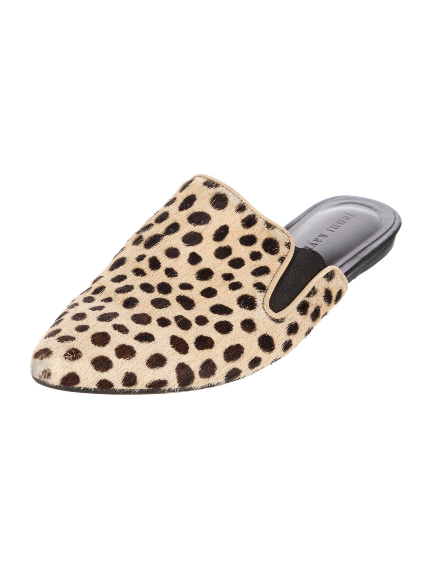 Jenni Kayne Ponyhair Animal Print Mules