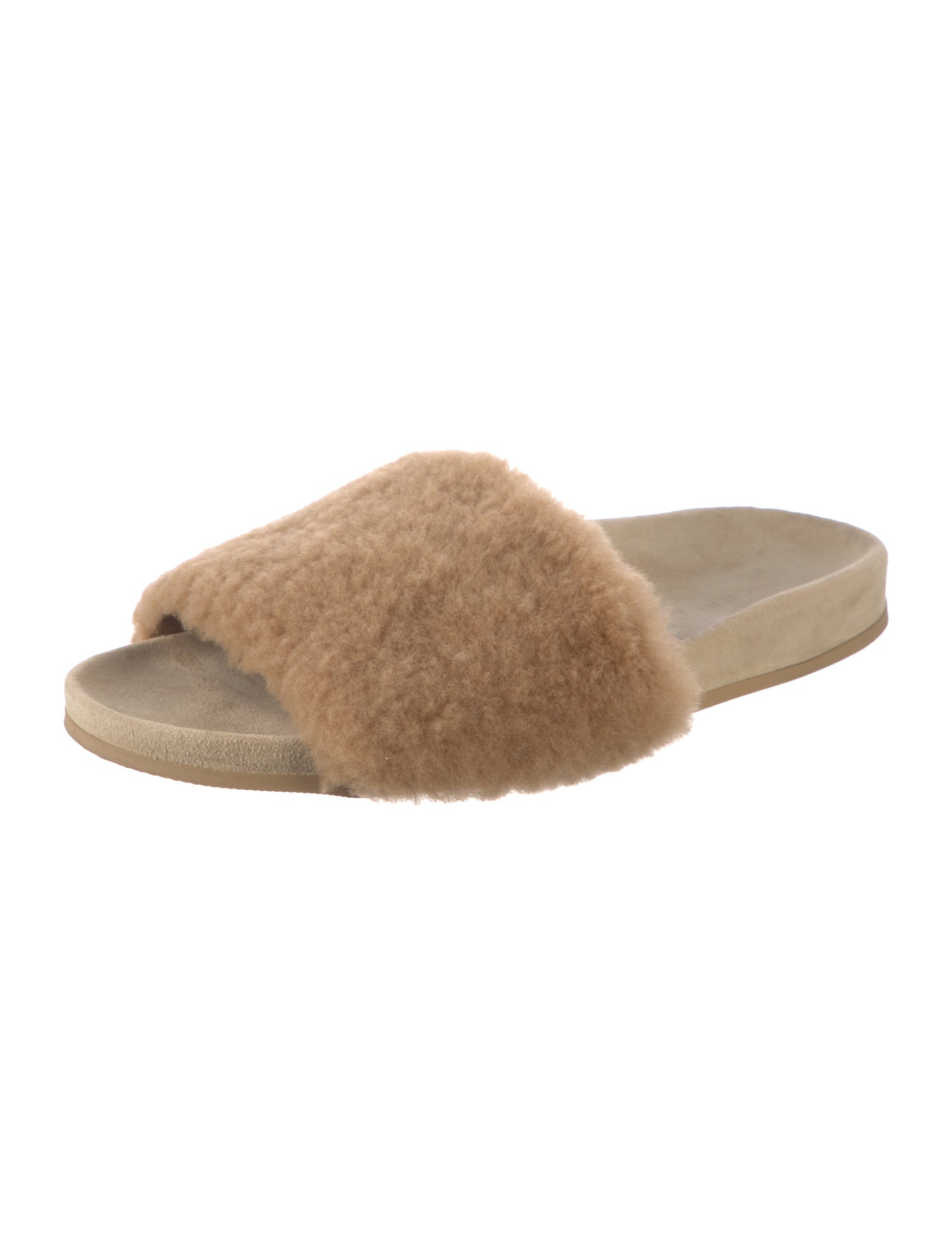 Jenni Kayne Shearling Fur Trim Slides