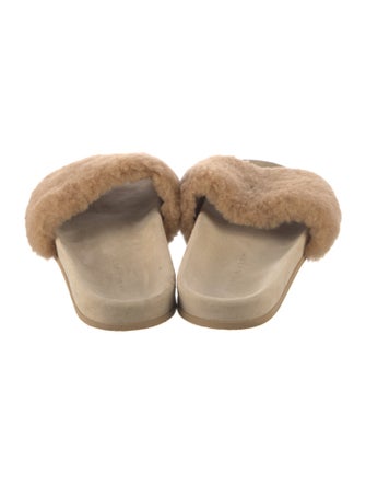 Jenni Kayne Shearling Fur Trim Slides