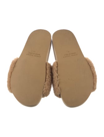 Jenni Kayne Shearling Fur Trim Slides