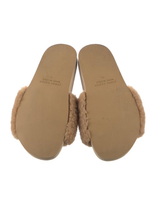 Jenni Kayne Shearling Fur Trim Slides