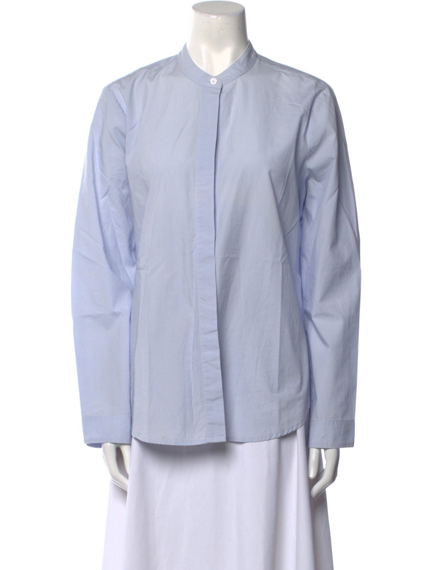 Jenni Kayne Mock Neck Long Sleeve Button-Up Top