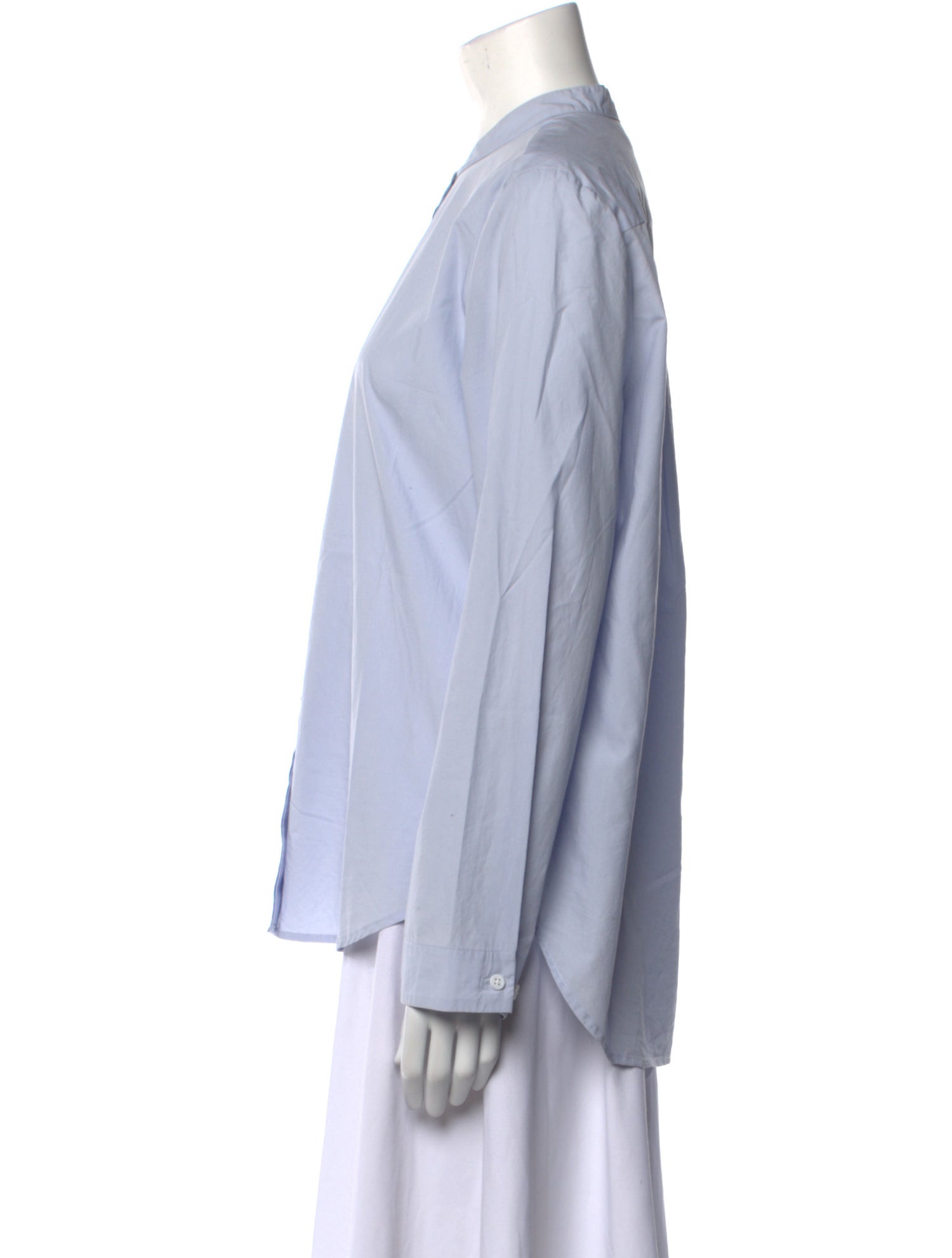 Jenni Kayne Mock Neck Long Sleeve Button-Up Top