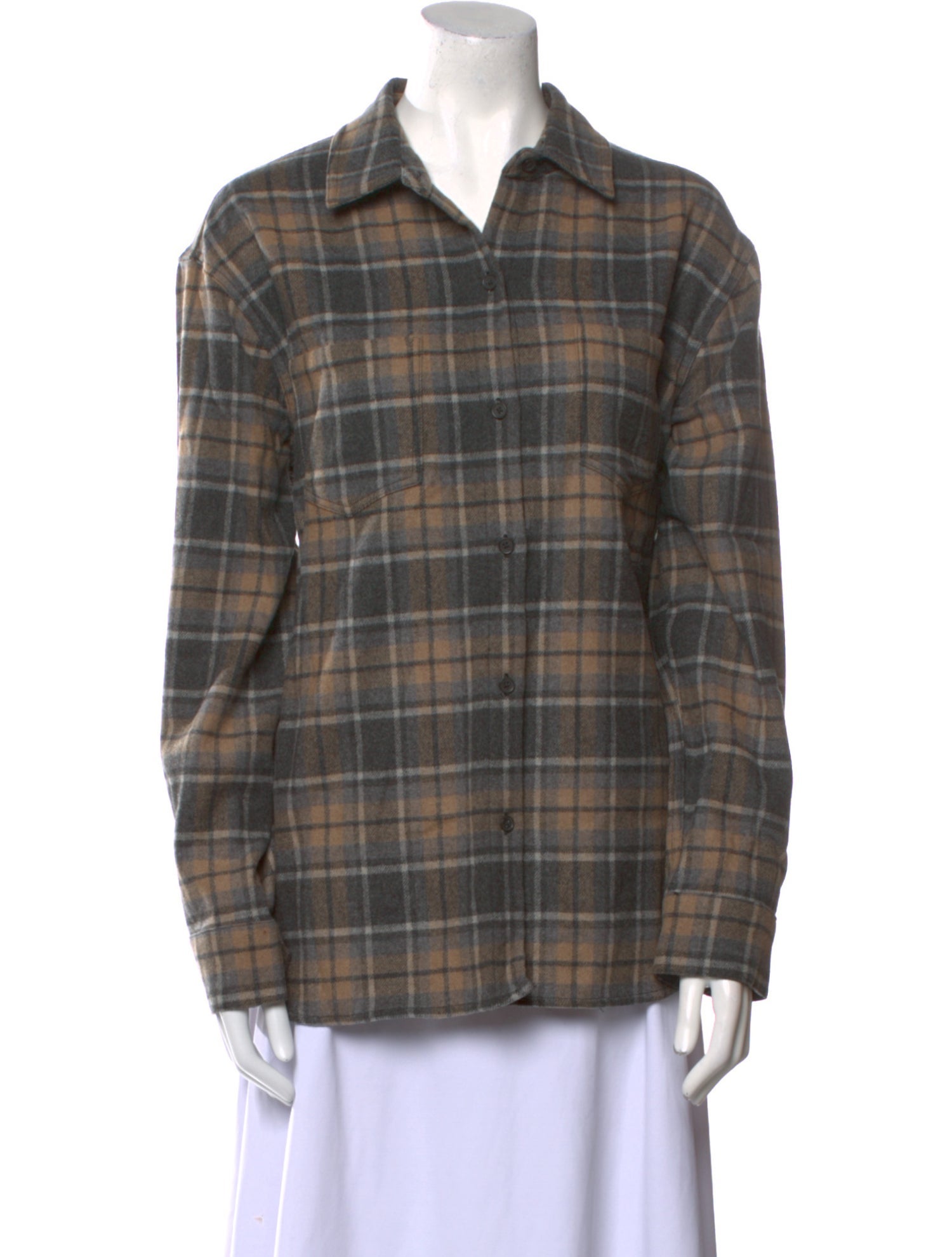 Jenni Kayne Wool Plaid Print Sweater