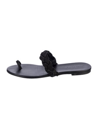 Jenni Kayne Suede Braided Accents Slides
