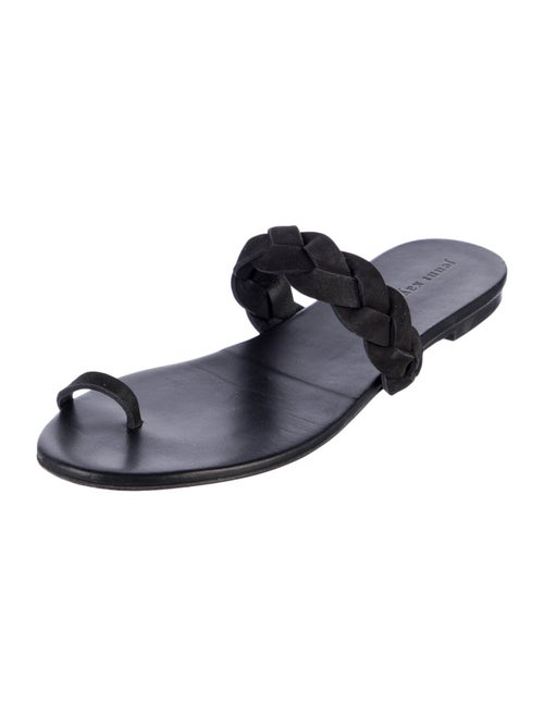 Jenni Kayne Suede Braided Accents Slides