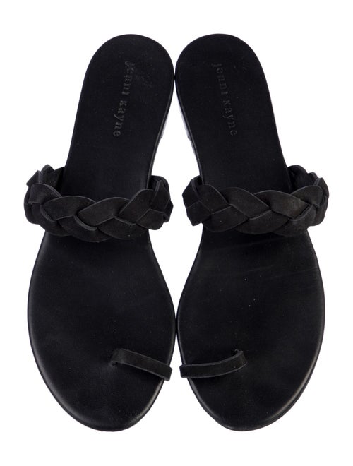 Jenni Kayne Suede Braided Accents Slides