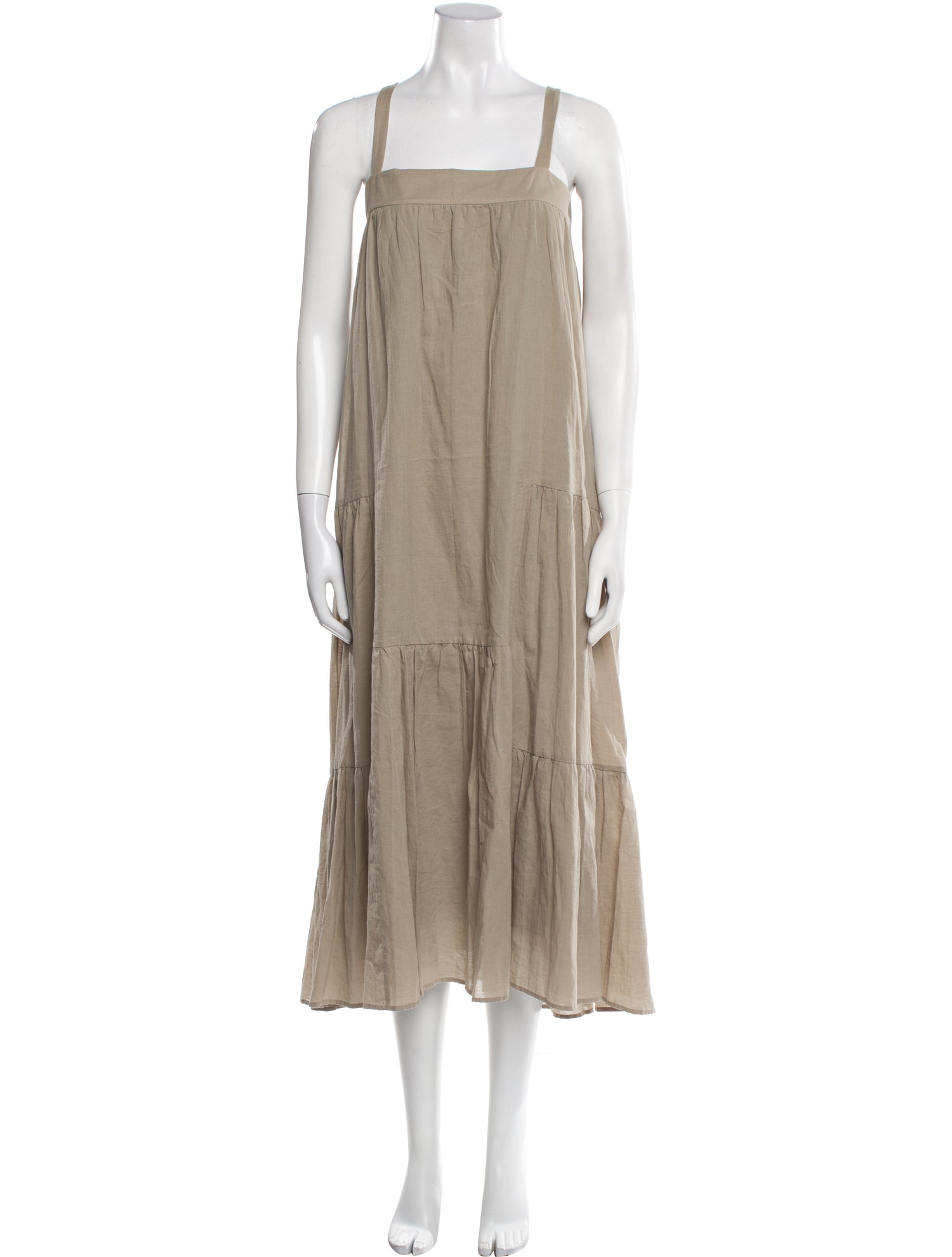 Jenni Kayne Square Neckline Midi Length Dress