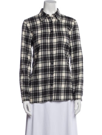 Jenni Kayne Plaid Print Long Sleeve Button-Up Top
