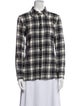 Jenni Kayne Plaid Print Long Sleeve Button-Up Top