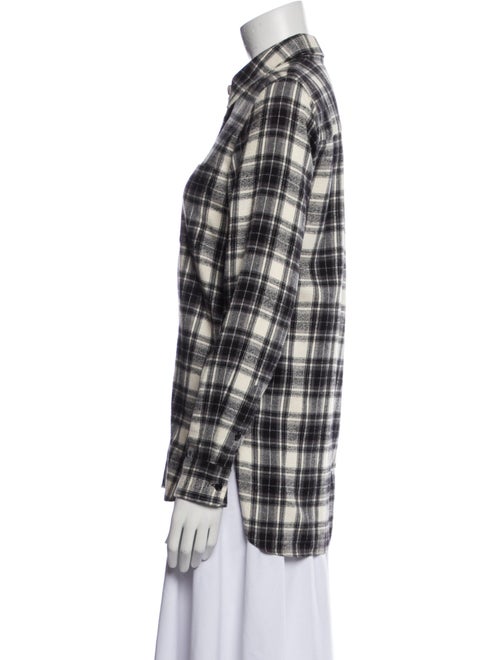 Jenni Kayne Plaid Print Long Sleeve Button-Up Top