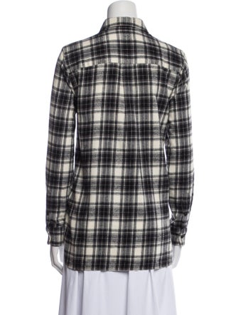 Jenni Kayne Plaid Print Long Sleeve Button-Up Top