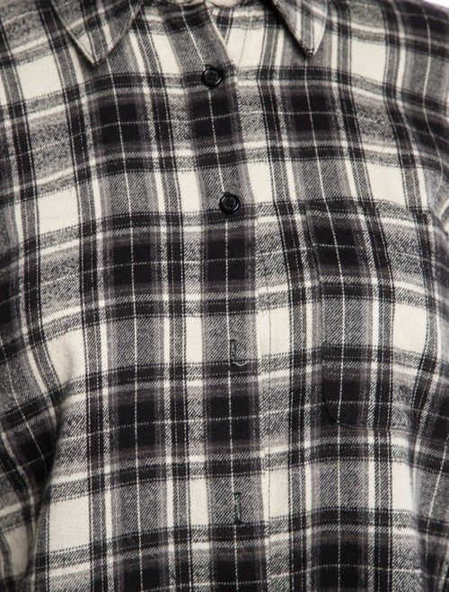 Jenni Kayne Plaid Print Long Sleeve Button-Up Top