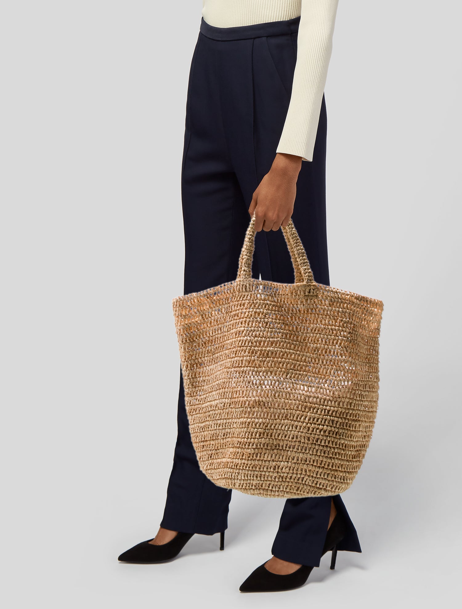 Jenni Kayne Raffia Bucket Bag