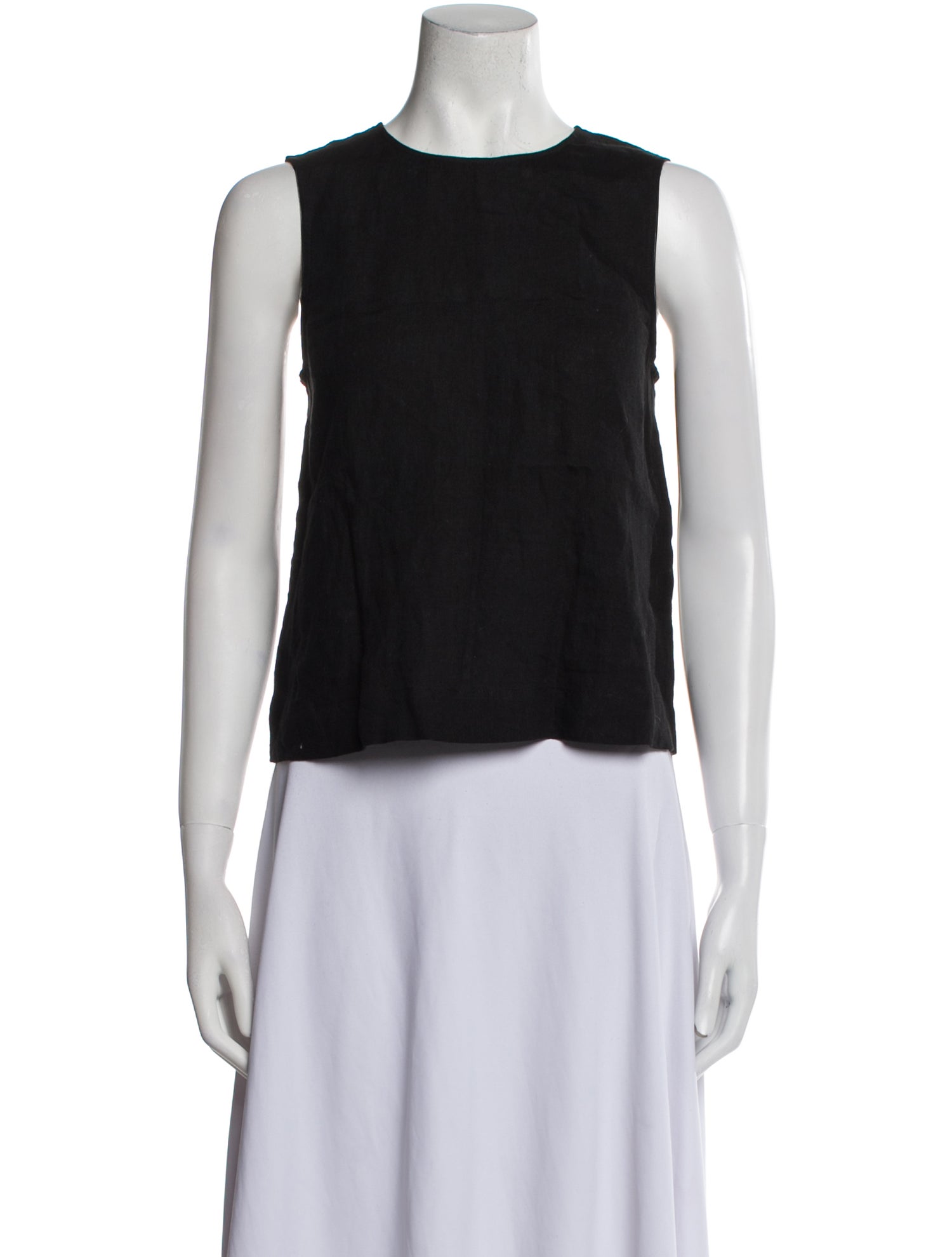 Jenni Kayne Linen Crew Neck Crop Top