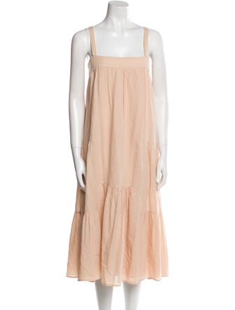 Jenni Kayne Square Neckline Midi Length Dress