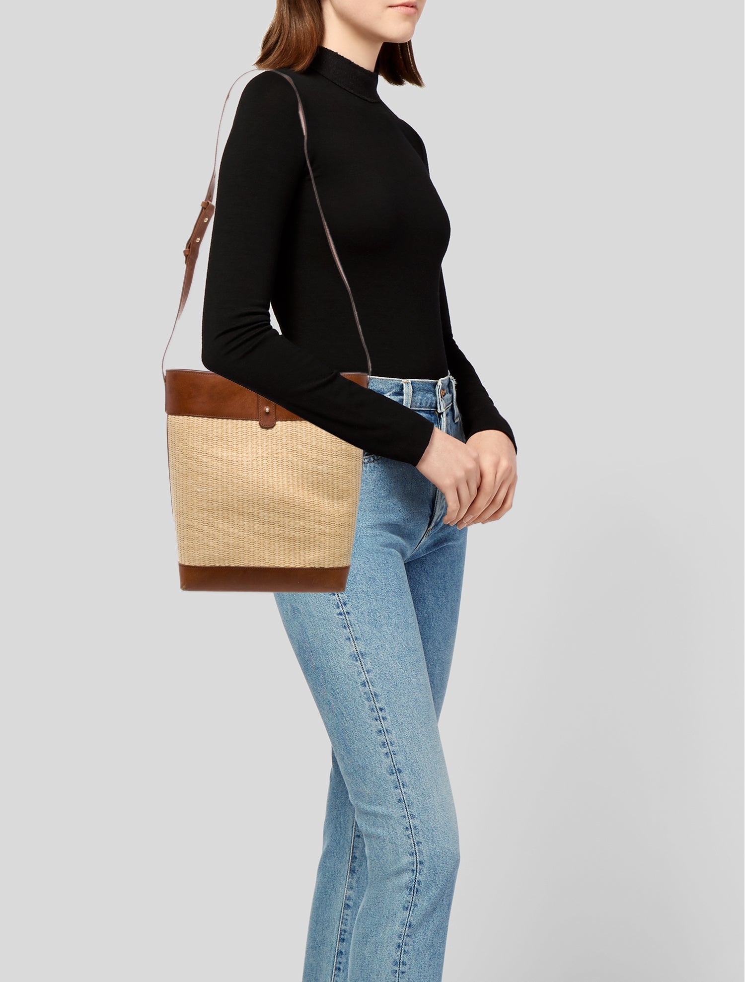 Jenni Kayne Raffia Bucket Bag