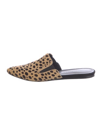 Jenni Kayne Ponyhair Animal Print Mules