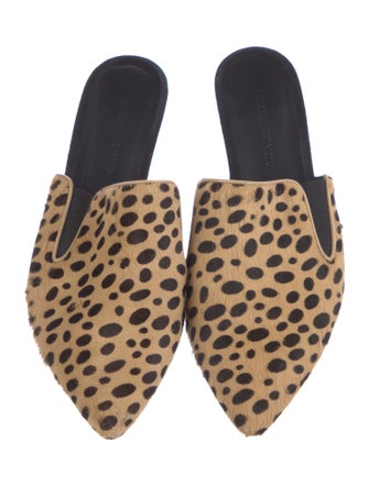 Jenni Kayne Ponyhair Animal Print Mules
