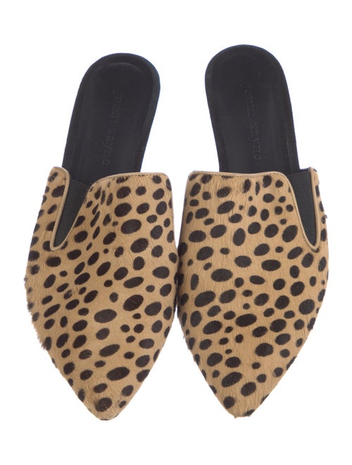 Jenni Kayne Ponyhair Animal Print Mules