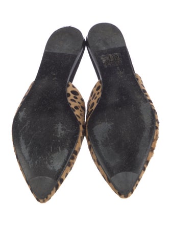 Jenni Kayne Ponyhair Animal Print Mules