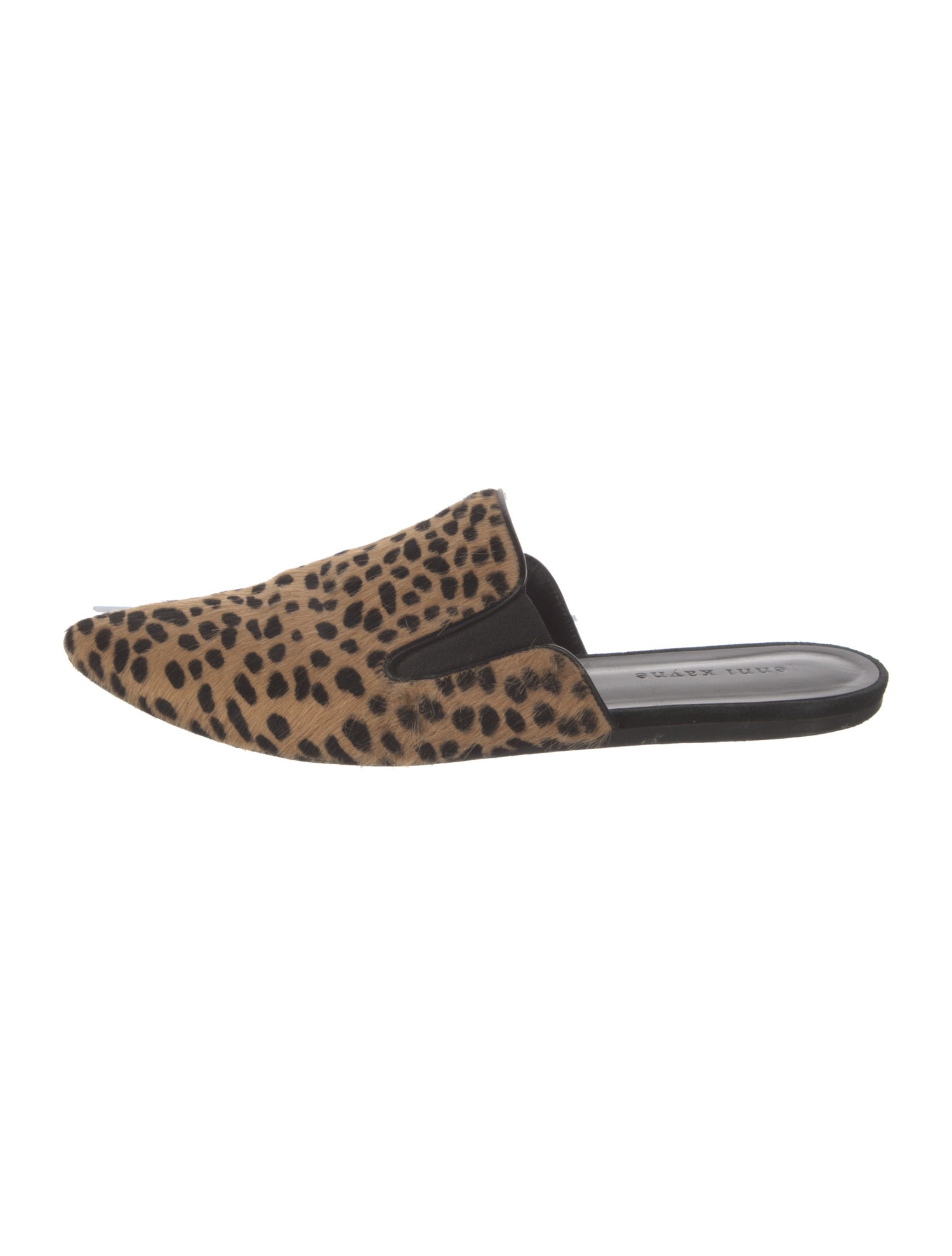 Jenni Kayne Ponyhair Animal Print Mules